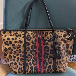 Large coated canvas Dolce & Gabbana tote in excellent barely used condition
